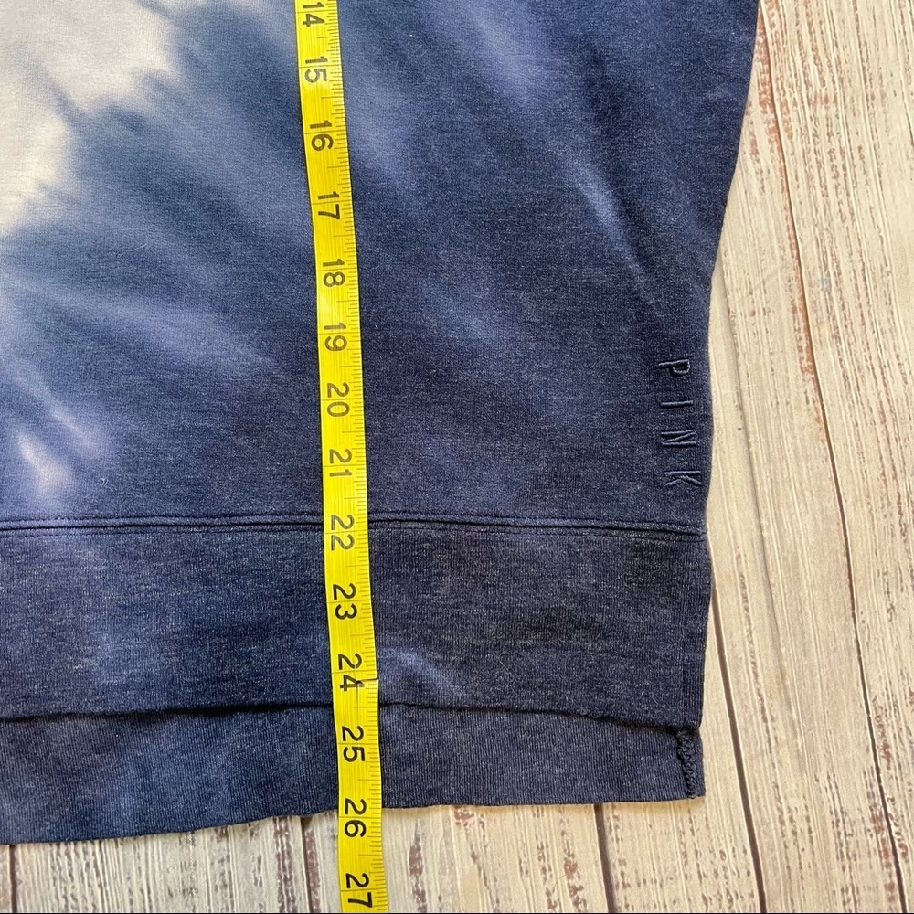 Pink Victoria’s Secret Oversized Blue Tie Dye Turtleneck Sweatshirt. Siz… - Picture 8 of 12